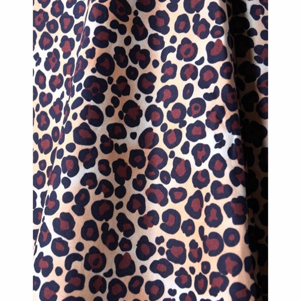 Lady Vintage London Day Dress Leopard Tan New - Picture 5 of 7